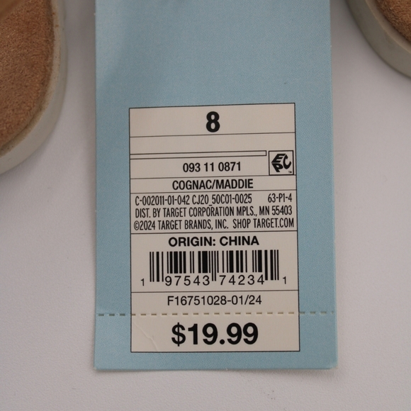 NWT Cat & Jack Toddler Girls Maddie Sandals Size 8 – Cognac - Picture 5 of 6